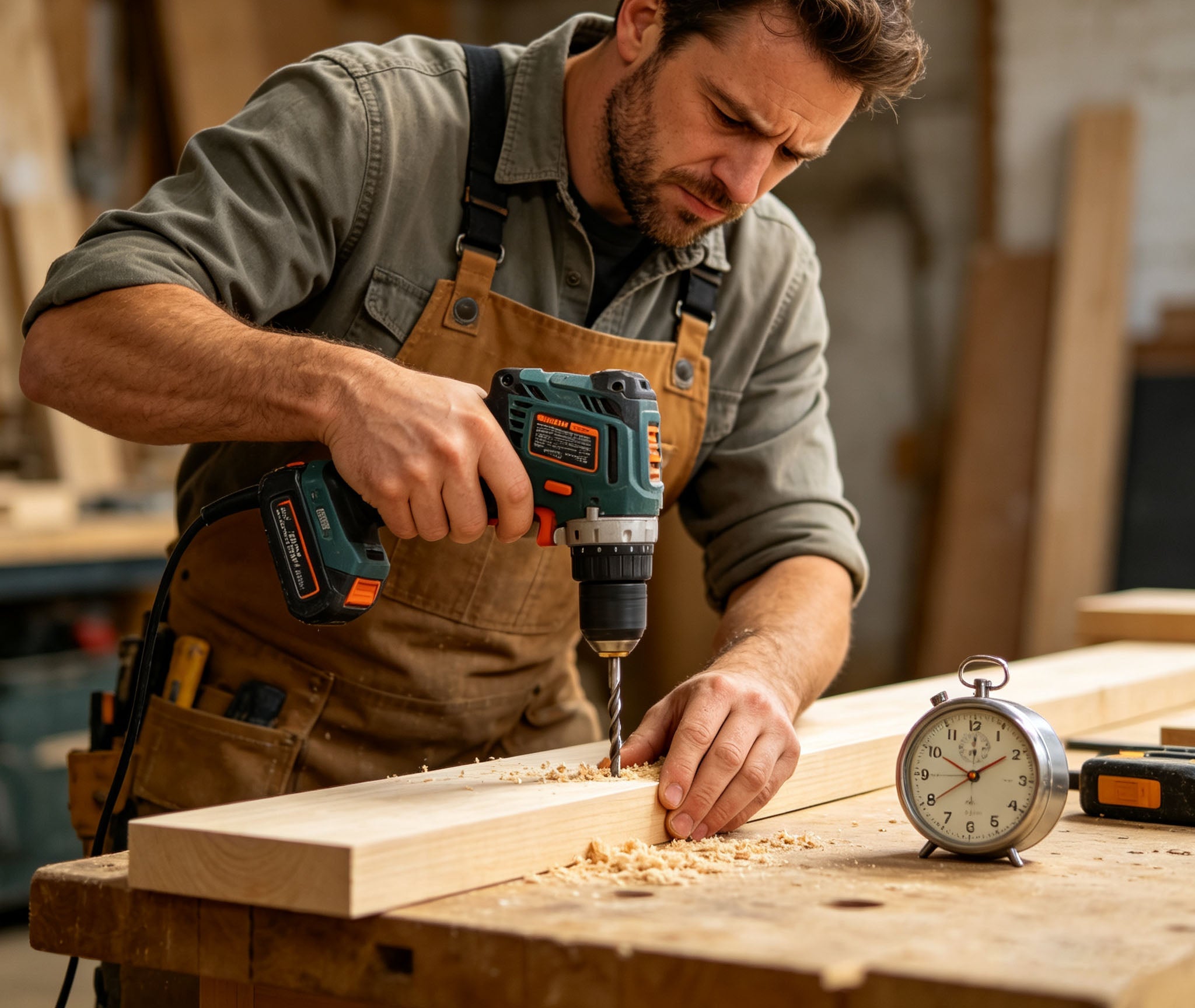 Slow drilling speed