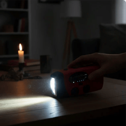 Multifunctional Portable Solar Emergency Radio – Power Bank, Hand Crank & Weather Alert for Outdoor & Crisis Preparedness