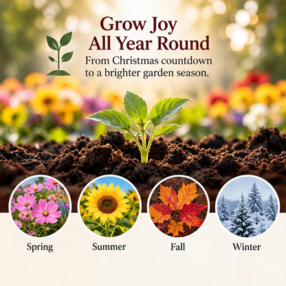 🌱 Christmas Seed Advent Calendar – 24 Flower & Herb Seed Surprises for Garden Lovers
