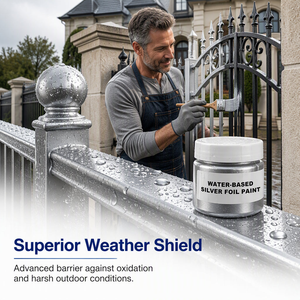 Black Friday Special💥Water-Based Metallic Paint – Mirror-Like High-Gloss Gold & Silver Finish