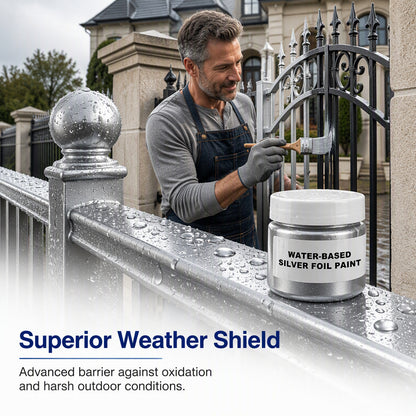 Black Friday Special💥Water-Based Metallic Paint – Mirror-Like High-Gloss Gold & Silver Finish