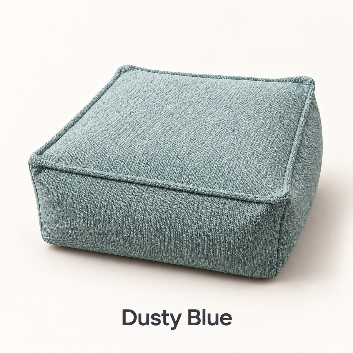 Square Storage Ottoman Pouf Cover - Fill With Clothes & Blankets