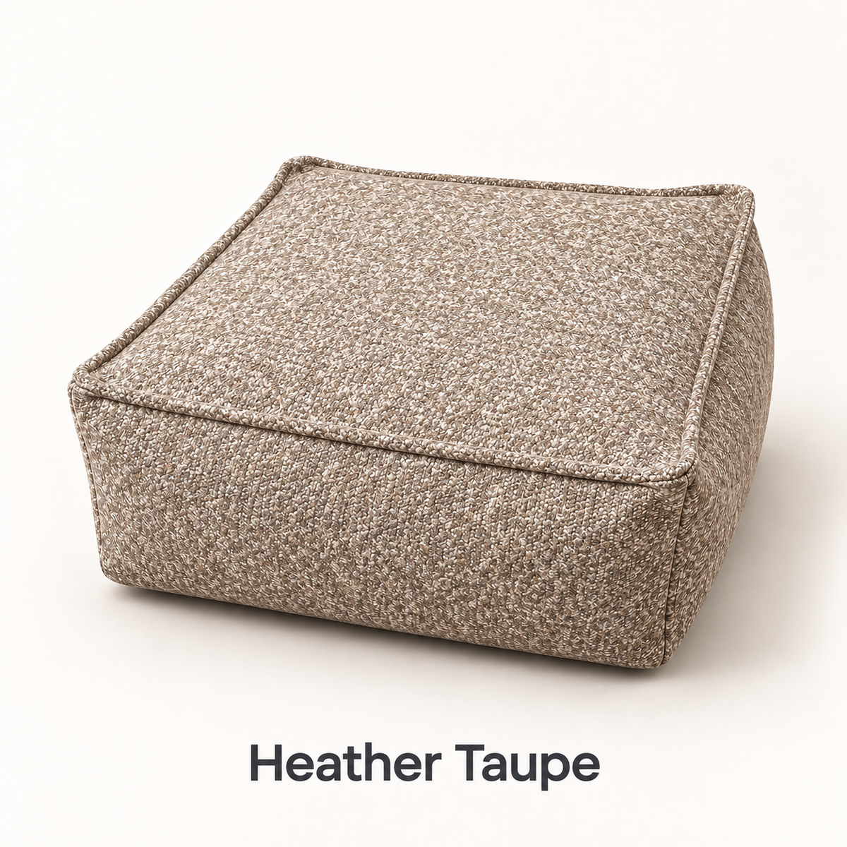 Square Storage Ottoman Pouf Cover - Fill With Clothes & Blankets