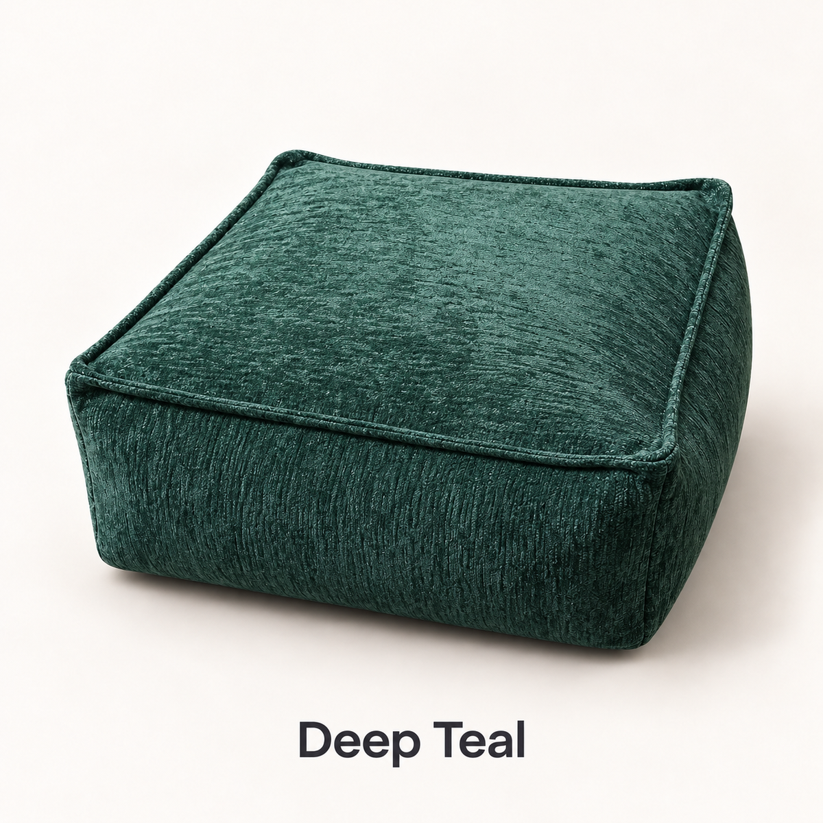 Square Storage Ottoman Pouf Cover - Fill With Clothes & Blankets