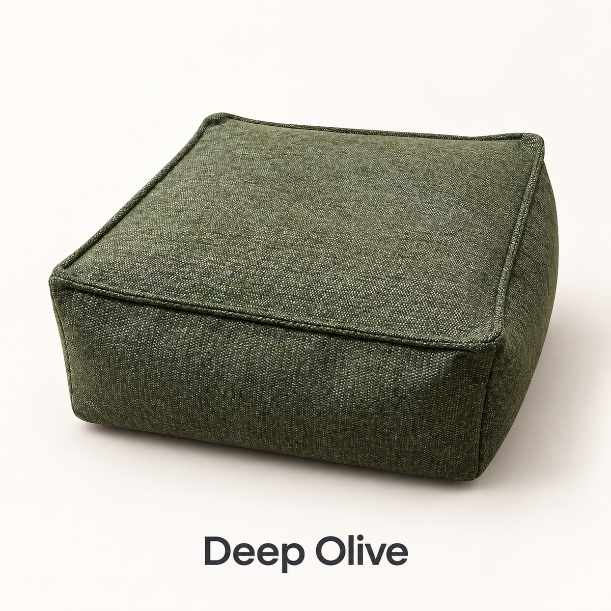 Square Storage Ottoman Pouf Cover - Fill With Clothes & Blankets