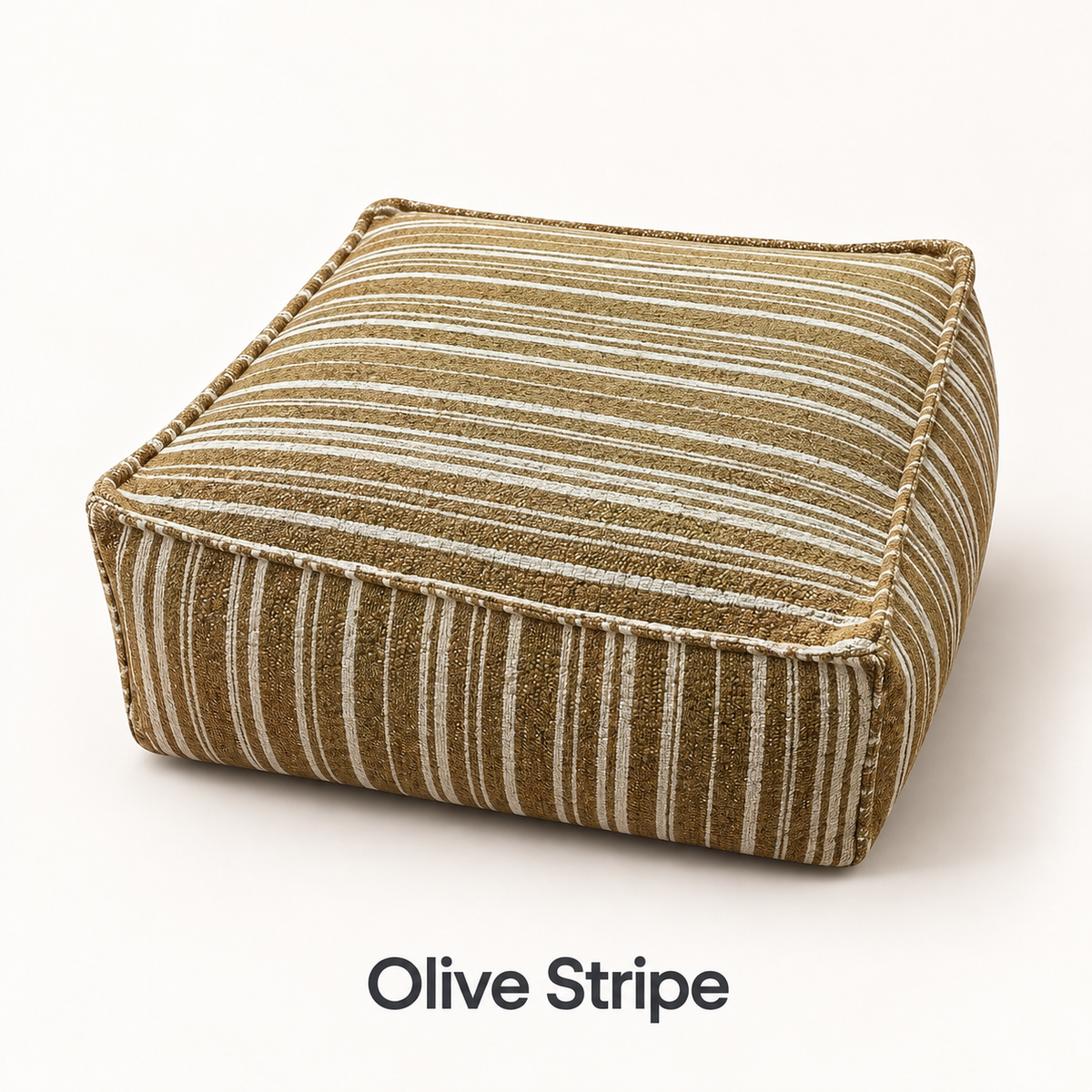 Square Storage Ottoman Pouf Cover - Fill With Clothes & Blankets