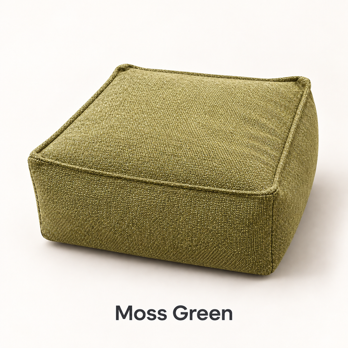 Square Storage Ottoman Pouf Cover - Fill With Clothes & Blankets