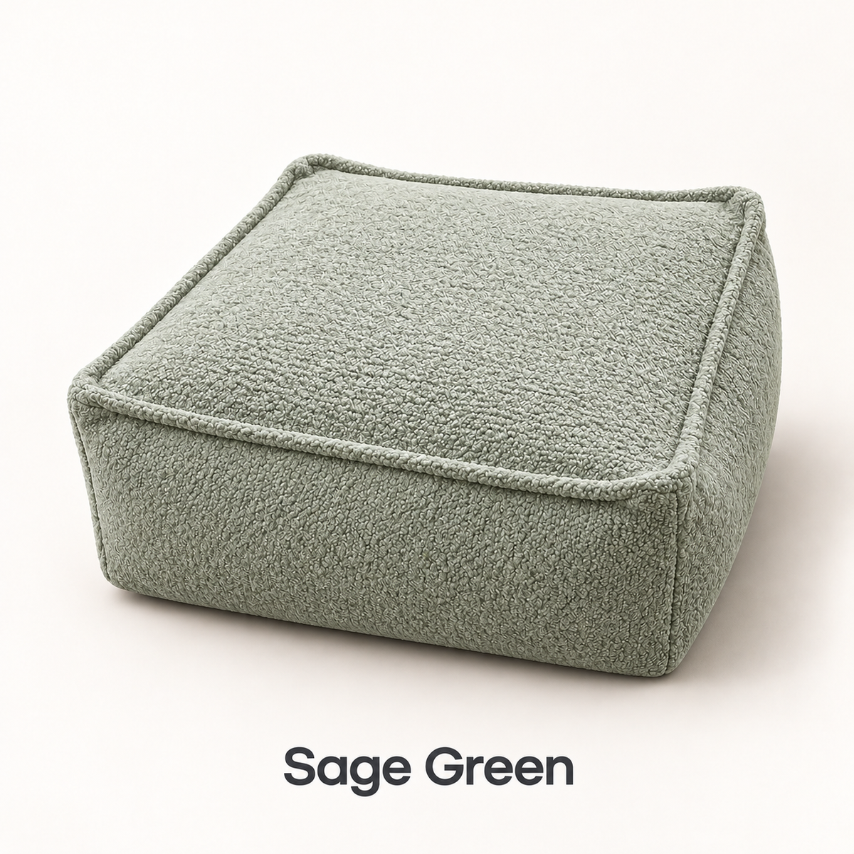 Square Storage Ottoman Pouf Cover - Fill With Clothes & Blankets