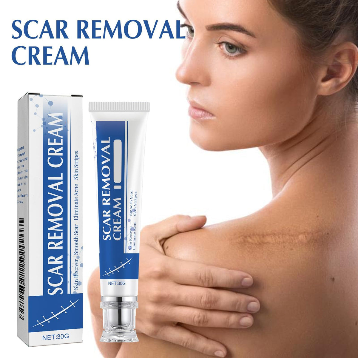 Scar Removal Cream Silicone Scar Gel Daily Care for Smoother-Looking Skin