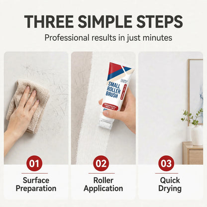🧱🖌️✨ Waterproof Wall Repair Paste with Built-In Mini Roller Brush