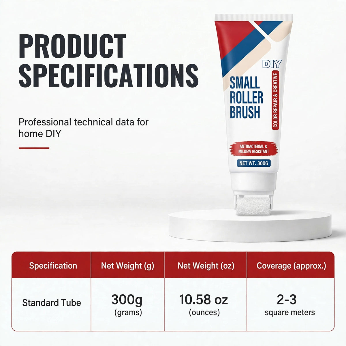 🧱🖌️✨ Waterproof Wall Repair Paste with Built-In Mini Roller Brush