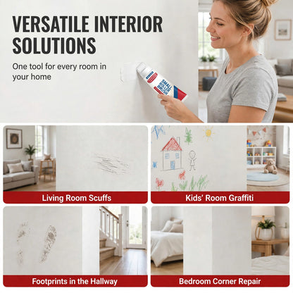 🧱🖌️✨ Waterproof Wall Repair Paste with Built-In Mini Roller Brush