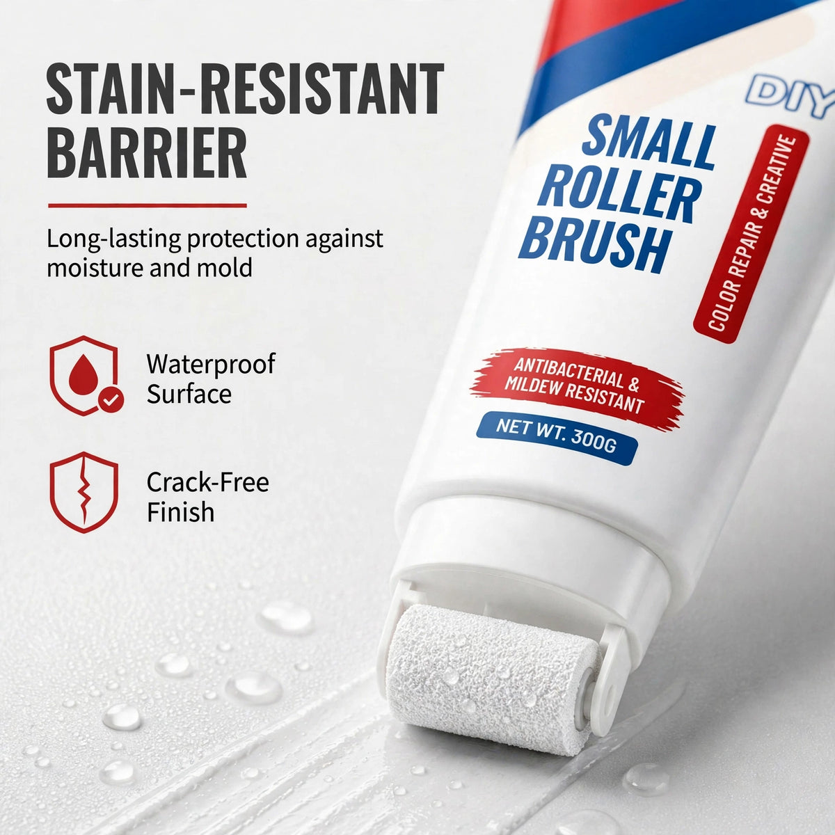 🧱🖌️✨ Waterproof Wall Repair Paste with Built-In Mini Roller Brush
