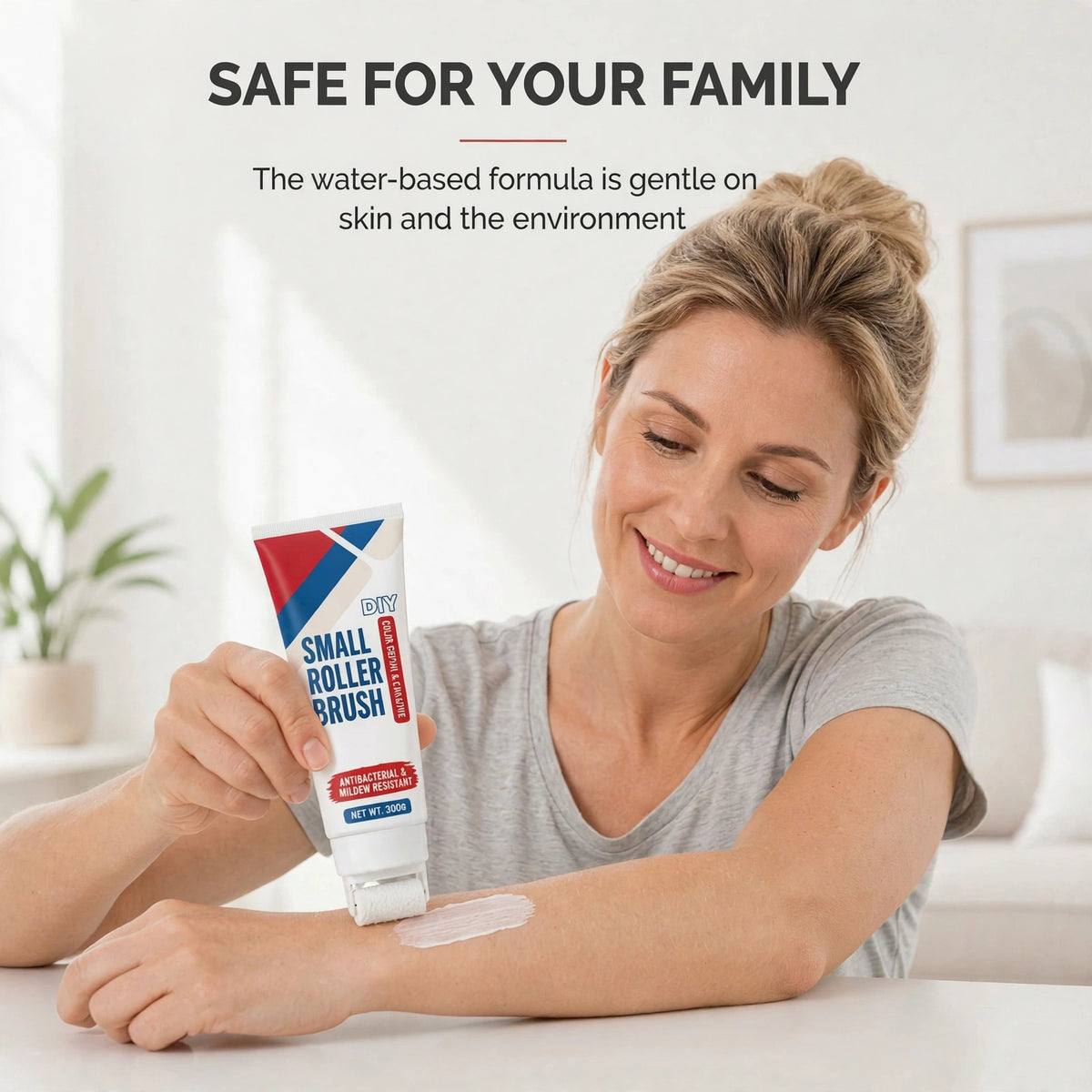 🧱🖌️✨ Waterproof Wall Repair Paste with Built-In Mini Roller Brush