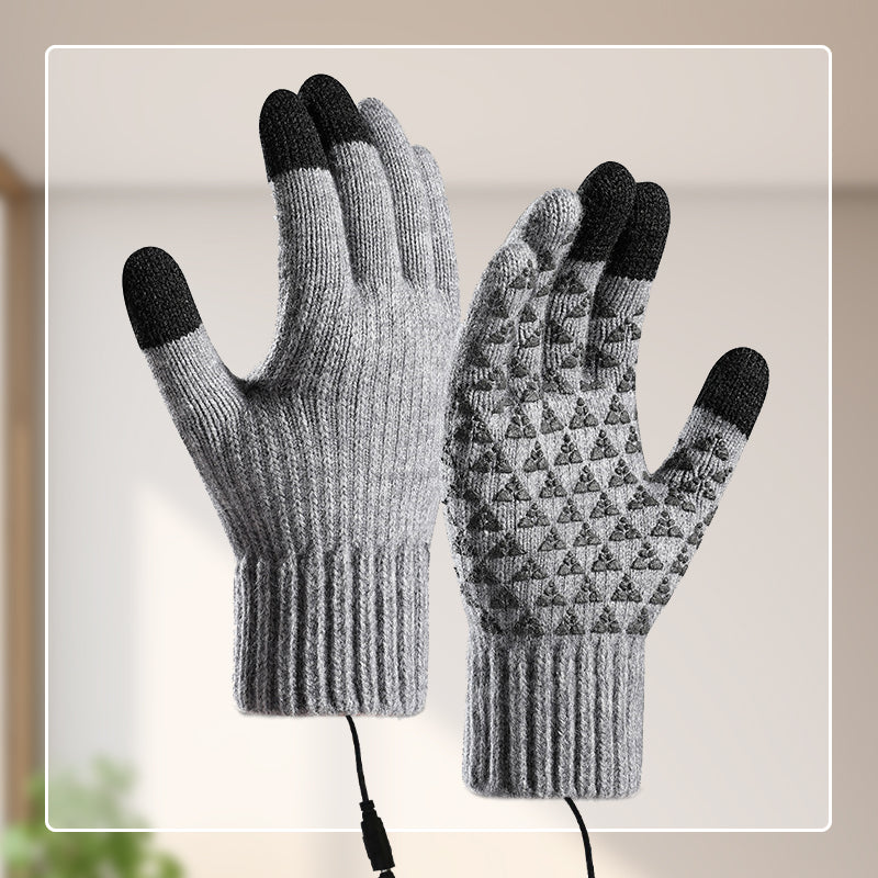 🧤 50% OFF! 🔥 USB Heated Knit Gloves – Touchscreen-friendly & cosy warmth ✨ ```