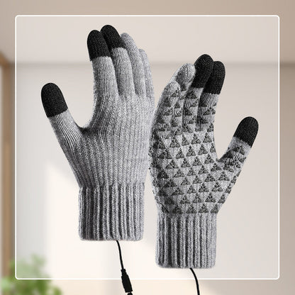 🧤 50% OFF! 🔥 USB Heated Knit Gloves – Touchscreen-friendly & cosy warmth ✨ ```