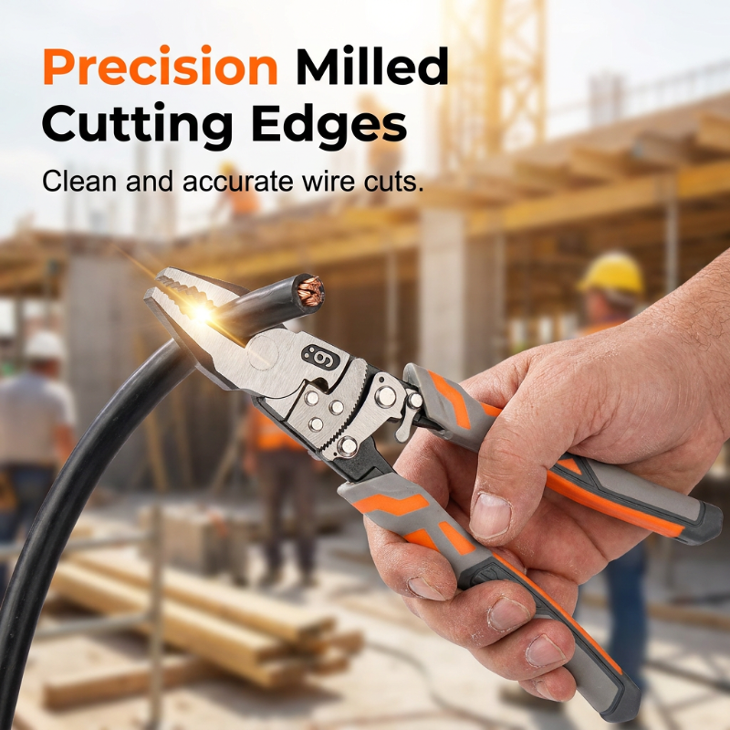 🛠️ 50% OFF! ⚡ Ratchet Lineman's Pliers – Cut, strip, grip & crimp in one ✨
