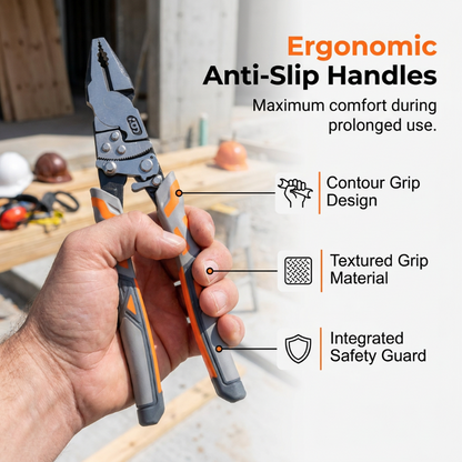 🛠️ 50% OFF! ⚡ Ratchet Lineman's Pliers – Cut, strip, grip & crimp in one ✨