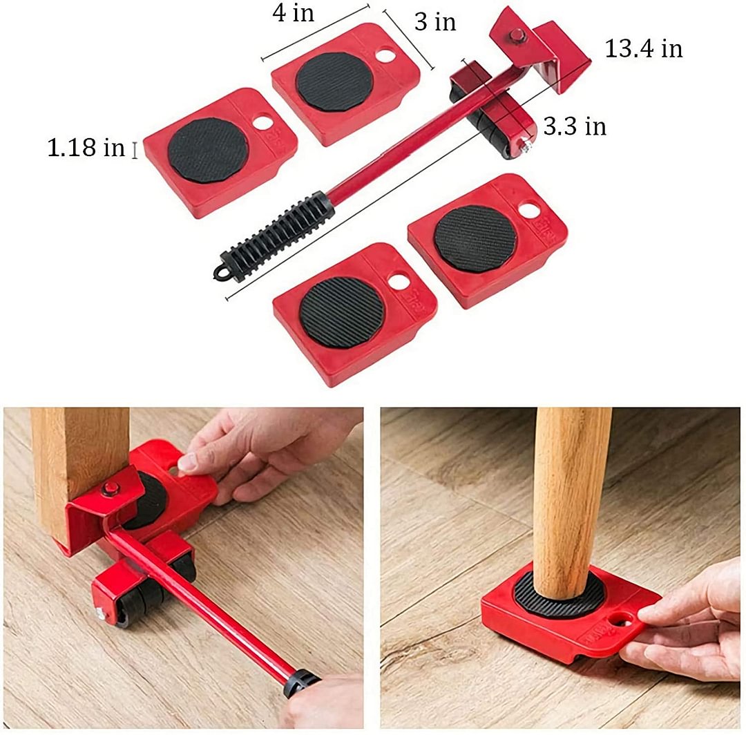 🛋️ Clearance 50% Off ✨ Furniture Moving System — Lift & Slide, 360° Rotation 🏠