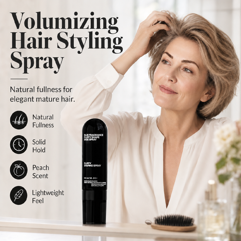 💥90ml Fluffy Hair Shaping Spray Long Lasting Volumizing Mist with Peach Fragrance