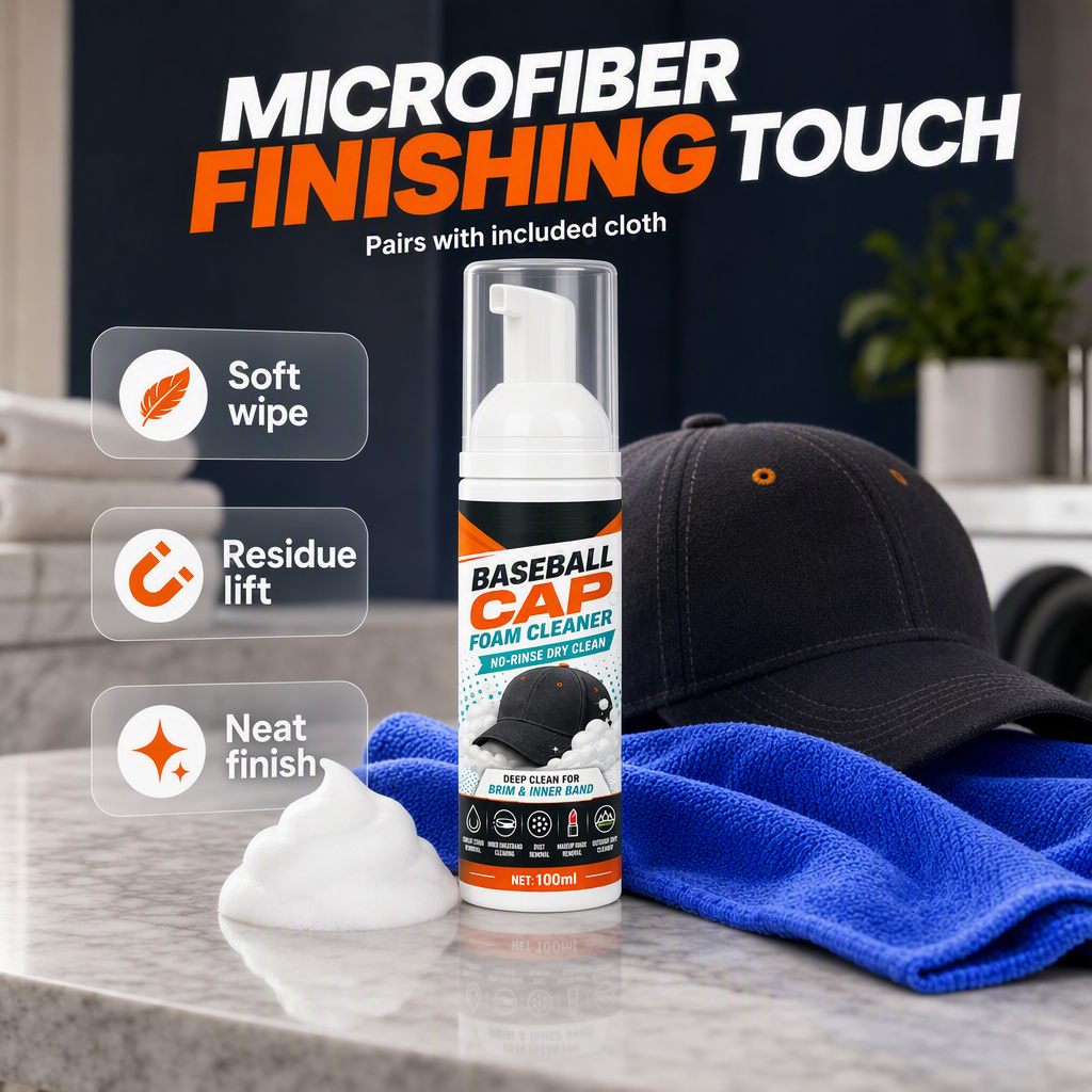 No-Rinse Baseball Cap Foam Cleaner✨