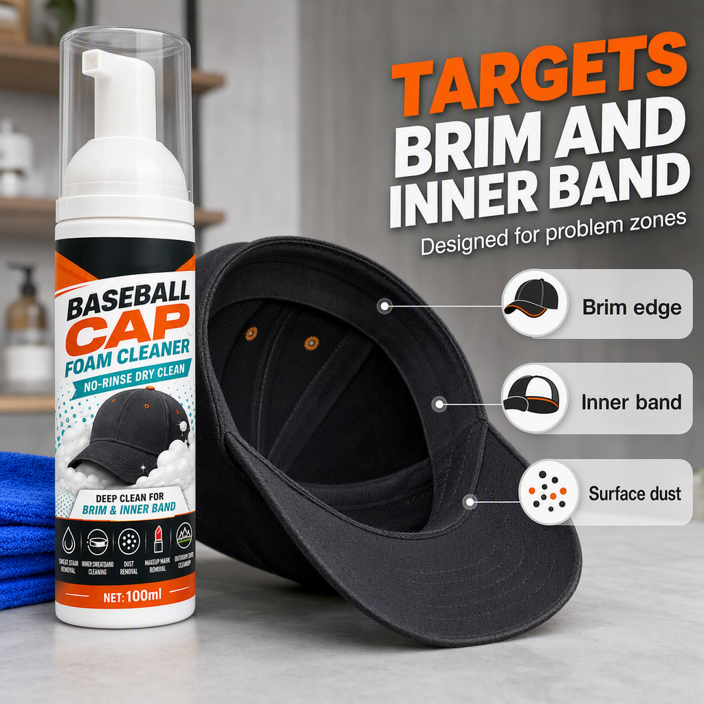 No-Rinse Baseball Cap Foam Cleaner✨