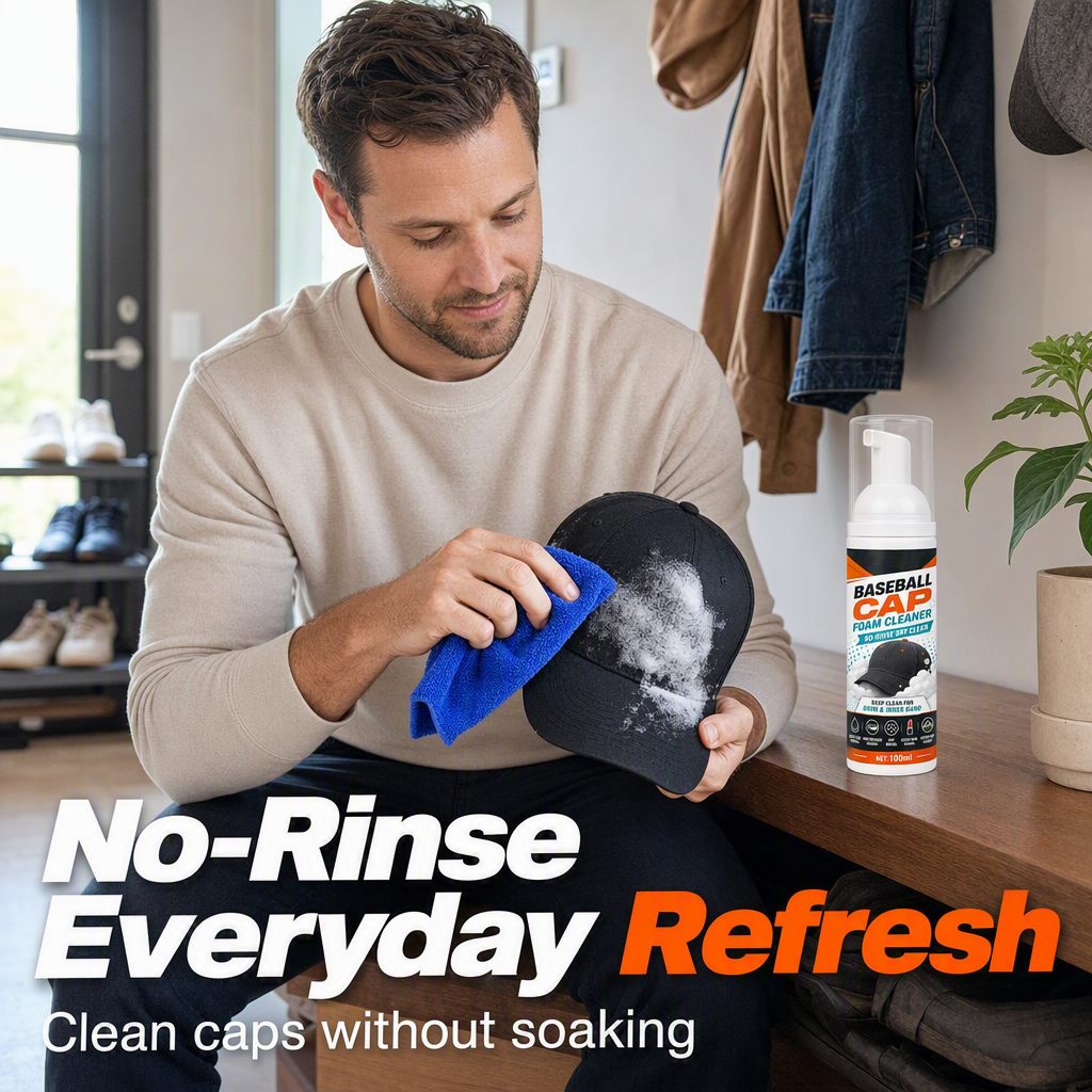 No-Rinse Baseball Cap Foam Cleaner✨