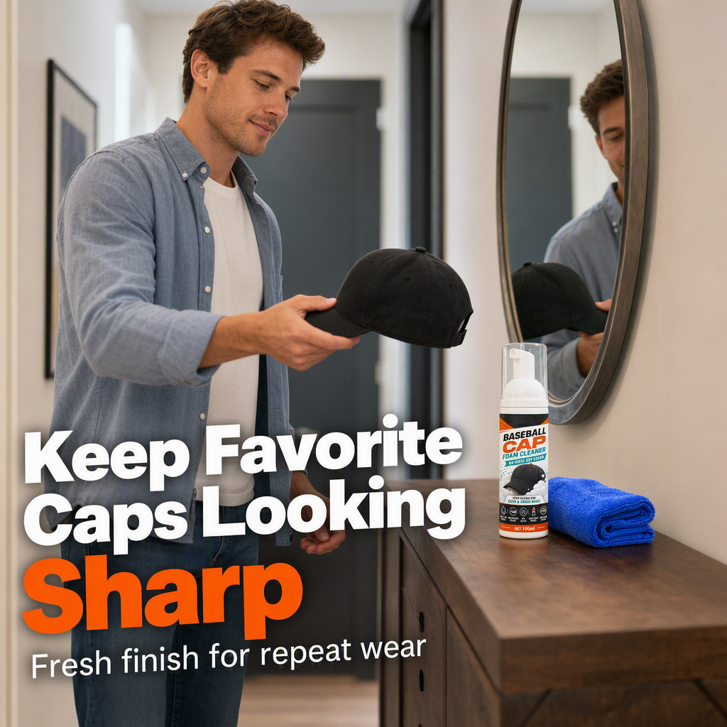 No-Rinse Baseball Cap Foam Cleaner✨