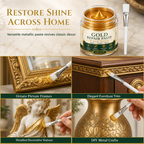 Gold Metallic Refinishing Repair Paste with Brush