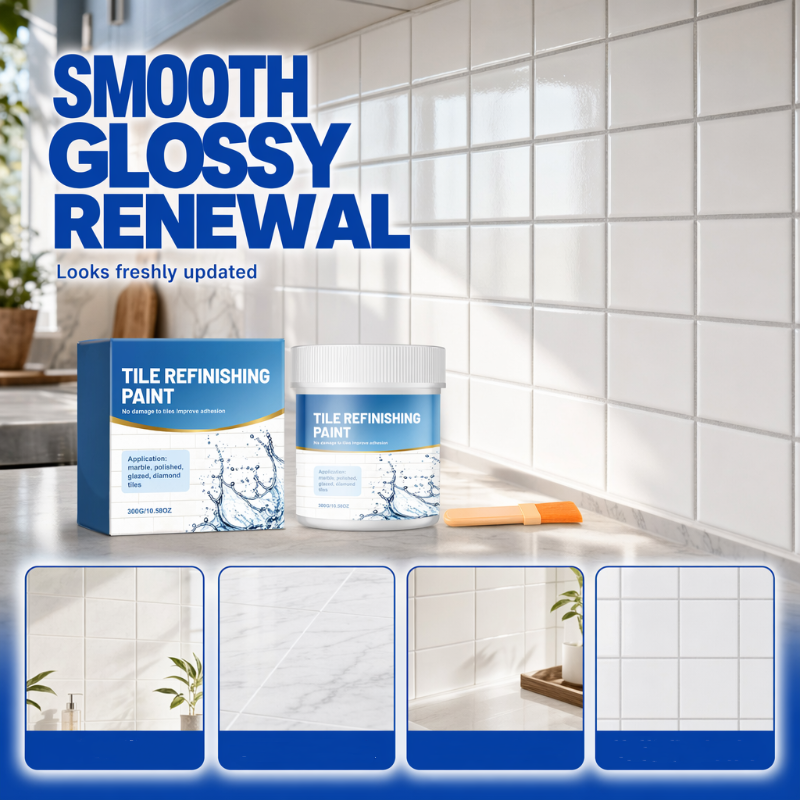 🛁 LIMITED-TIME 50% OFF! 🎨 White Tile Refinishing Paint – Waterproof, Easy Apply, Bright Finish ✨