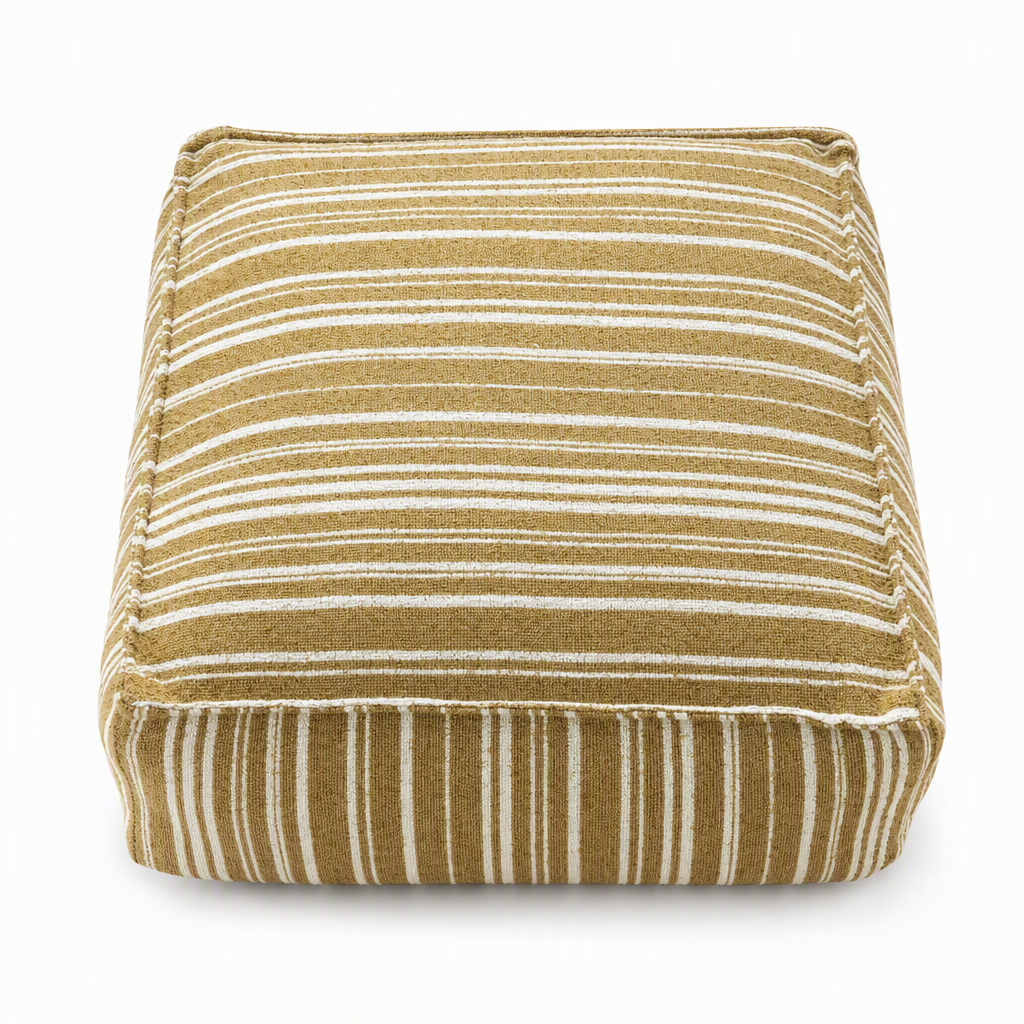 ⏳Time-Limited Special⏰Boho Storage Ottoman Pouf Cover – fill with clothes & blankets, supports 220 lbs, washable canvas. Tidy & cosy! 🏠✅