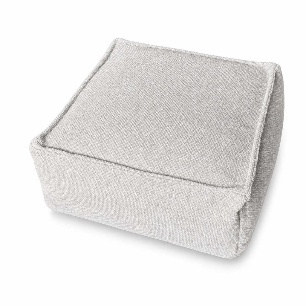 ⏳Time-Limited Special⏰Boho Storage Ottoman Pouf Cover – fill with clothes & blankets, supports 220 lbs, washable canvas. Tidy & cosy! 🏠✅