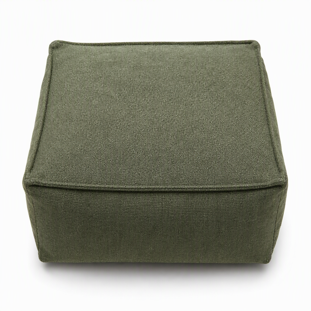 ⏳Time-Limited Special⏰Boho Storage Ottoman Pouf Cover – fill with clothes & blankets, supports 220 lbs, washable canvas. Tidy & cosy! 🏠✅
