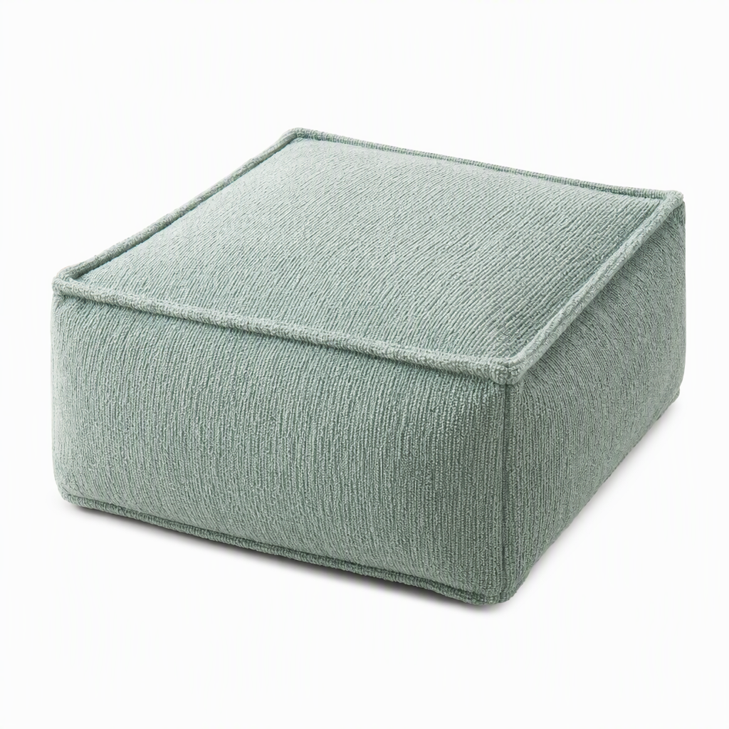 ⏳Time-Limited Special⏰Boho Storage Ottoman Pouf Cover – fill with clothes & blankets, supports 220 lbs, washable canvas. Tidy & cosy! 🏠✅