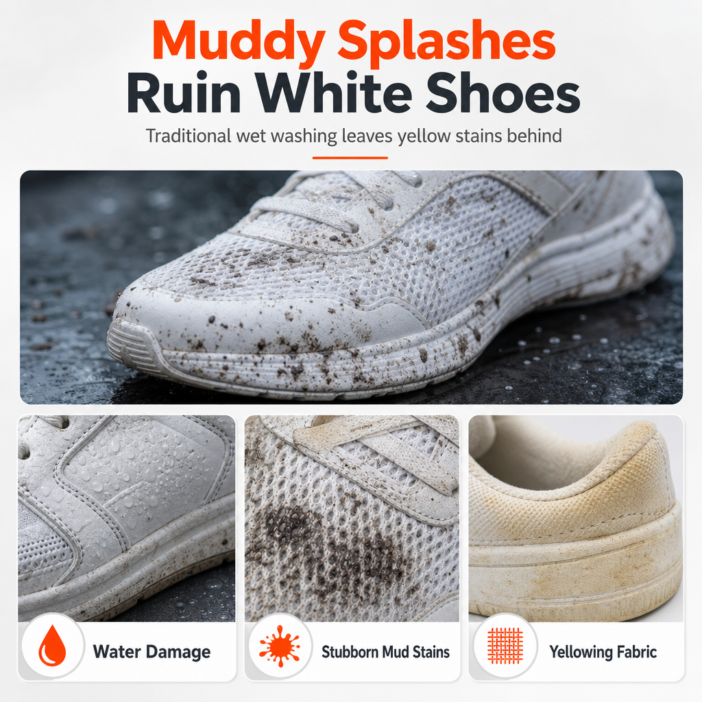 👟 Rinse-Free Shoe Foam Cleaner