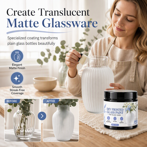 Hot Sale 50%OFF🔥Glass Vase DIY Frosted Paint