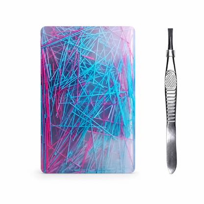 Rectangular Skin Picking Fidget Toy with Tweezers
