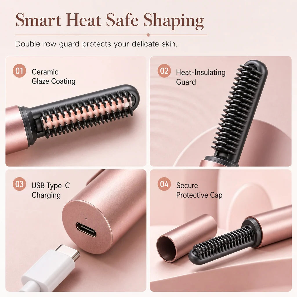 Mini Cordless Heated Styling Comb