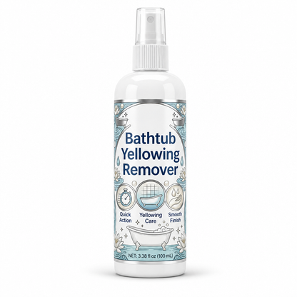 Bathtub Yellowing Remover and Ceramic Cleaner with Sponge
