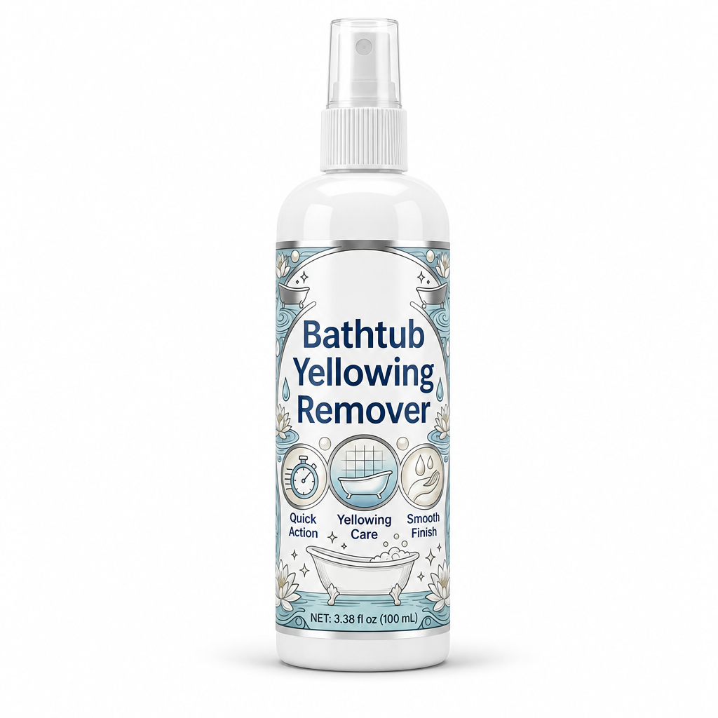 Bathtub Yellowing Remover and Ceramic Cleaner with Sponge