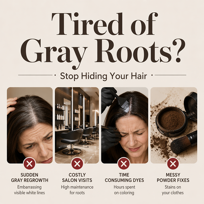 💇 50% OFF! ✏️ Instant Gray Cover Hair Pen – Quick touch-up & natural finish ✨