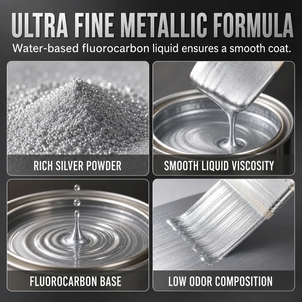 Water-Based Silver Metallic Paint