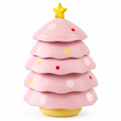 🎁2026 Christmas Sale🎅Creative Christmas Tree Shaped 5 Compartment Dipping Sauce Dish and Snack Serving Tray for Home Living Room